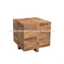 Table basse en bois massif en bois